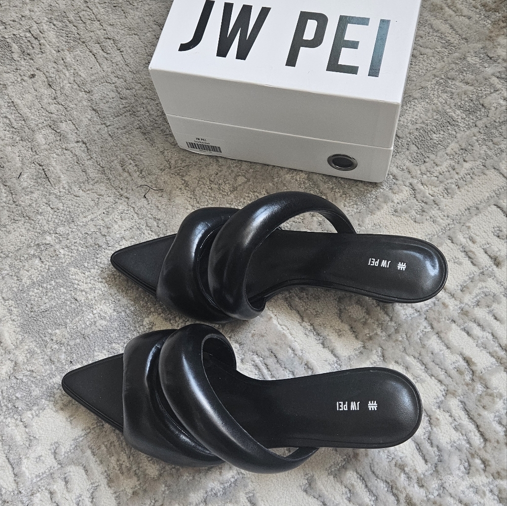JW PEI Sara Mule - Black, size 9